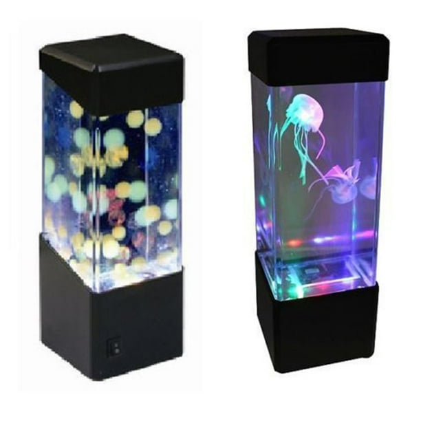 Relaxing Bedside Mood Night Lamp Jellyfish Water Ball Aquarium Tank LED Light Relaxing Bedside Mood Night Lamp Jellyfish Water Ball Aquarium Tank LED Light